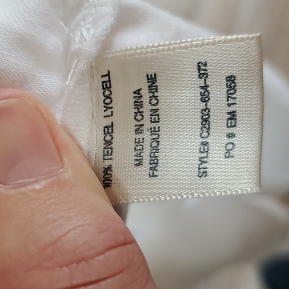 Cloth & Stone Tencel Lyocell White Button Shirt - Picture 6 of 6